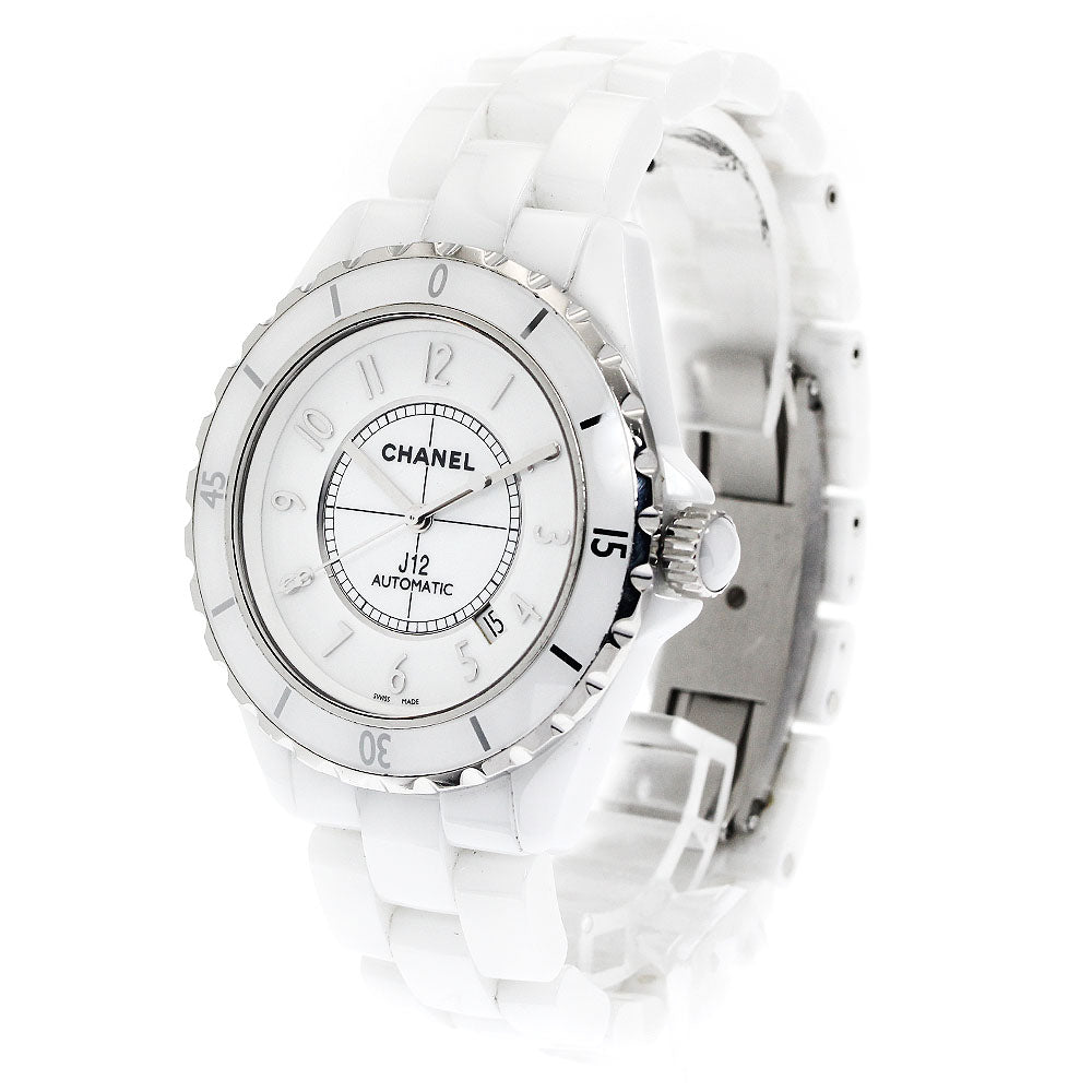 CHANEL J12 H2981 White Ceramic white Dial Automatic Men's Watch_879316