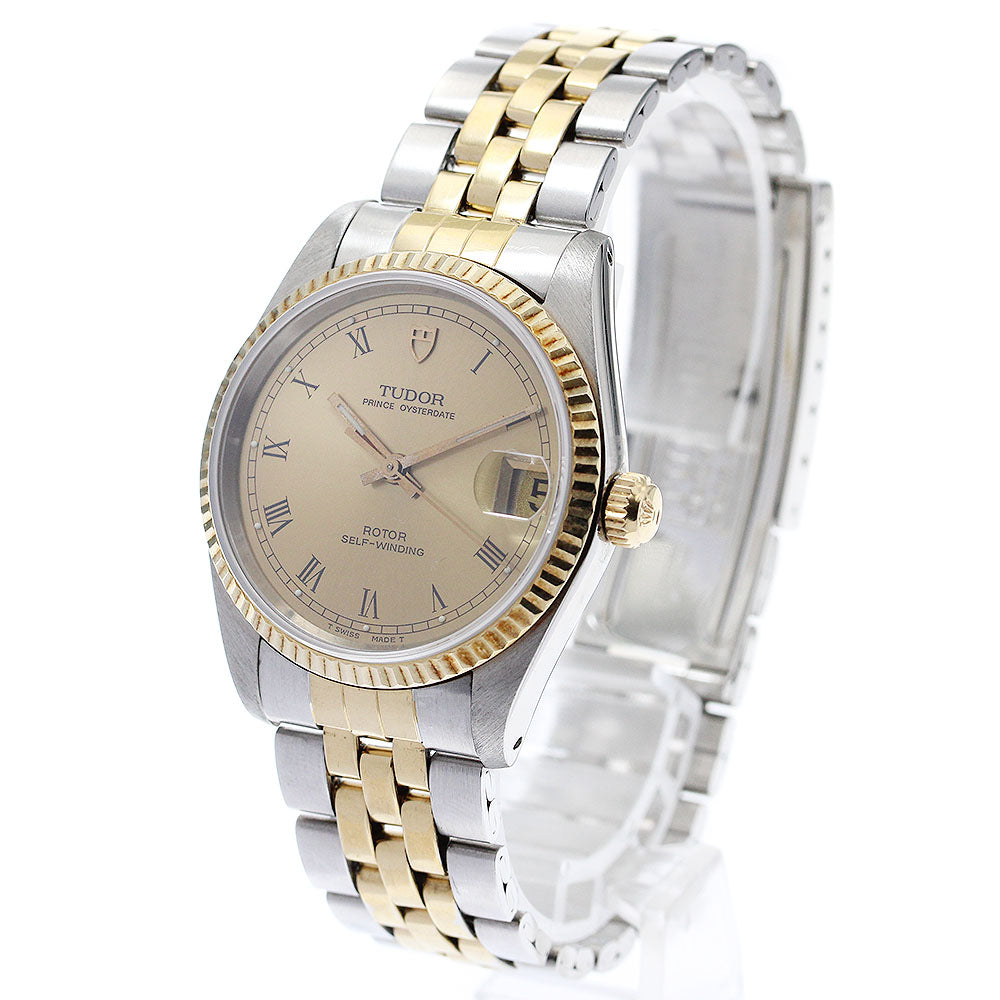 TUDOR Prince Oyster Date 72033 Cal.2824-2 YG bezel Automatic Boy's Watch_879332