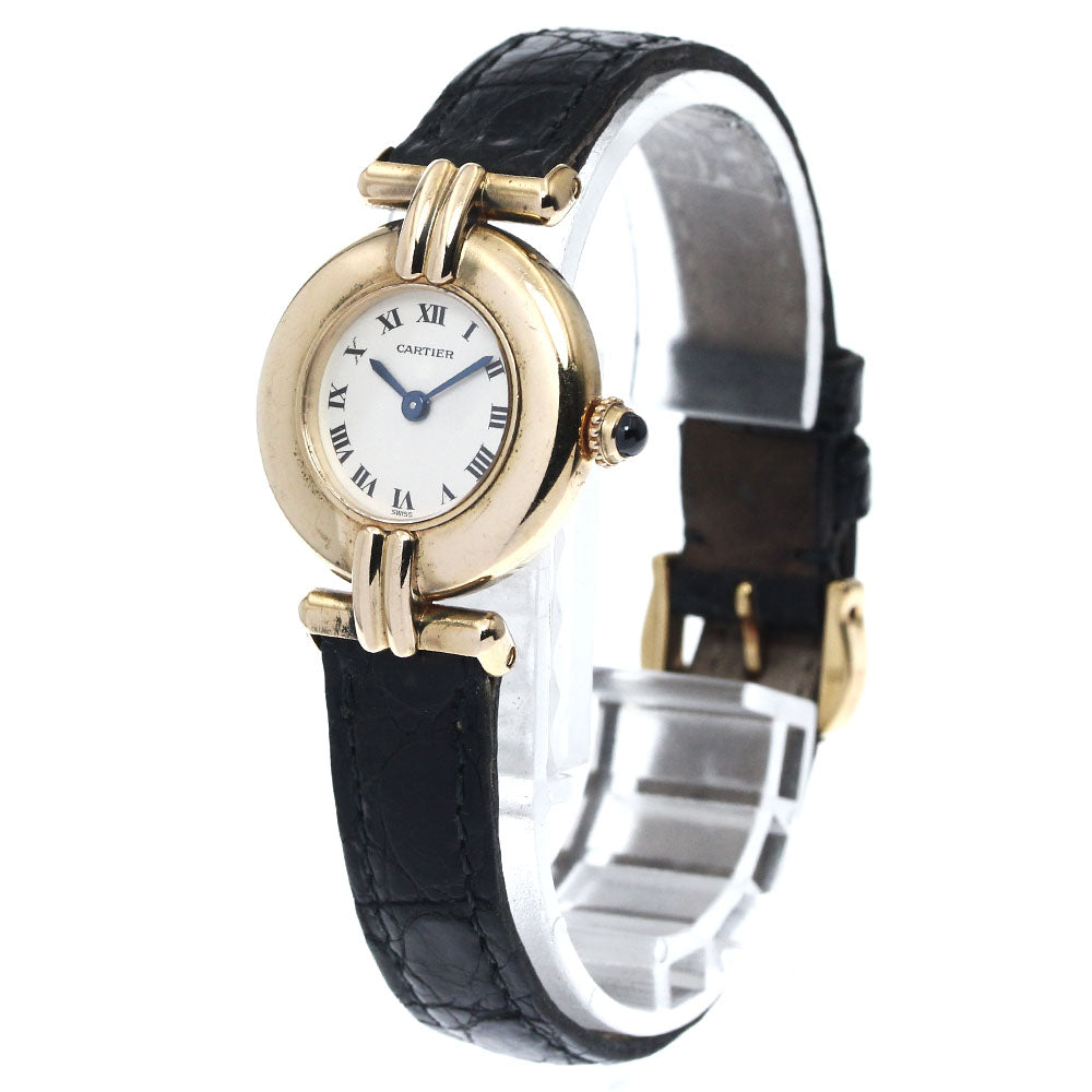 CARTIER Mastocolisee SM W1506156 18K Yellow Gold beige Dial Quartz Ladies Watch_879343