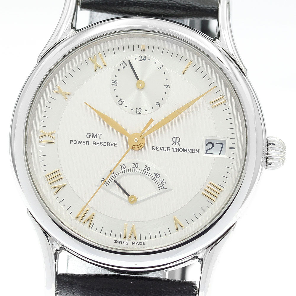 REVUE THOMMEN Ref.9210001 Power reserve GMT Silver Dial Automatic Men's_879599