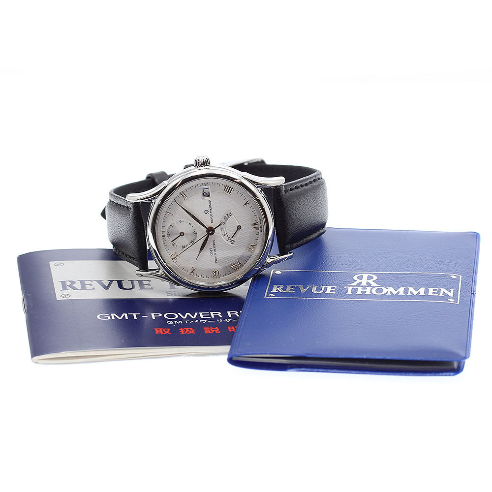 REVUE THOMMEN Ref.9210001 Power reserve GMT Silver Dial Automatic Men's_879599