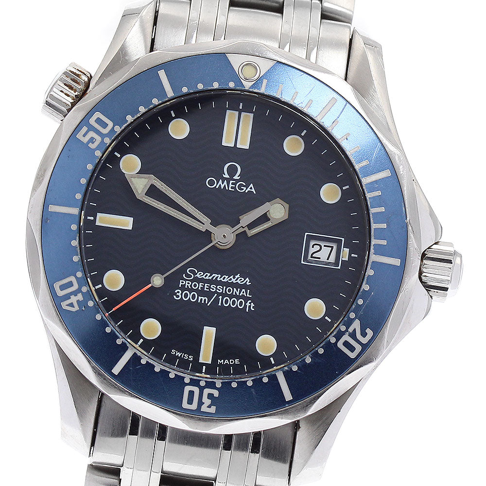 OMEGA Seamaster300 Professional 2561.80 Date Navy Dial Quartz Boy's Watch_879601