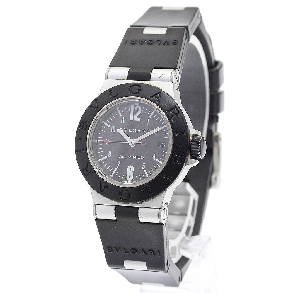 BVLGARI aluminum AL29TA Date black Dial Quartz Ladies Watch_879605