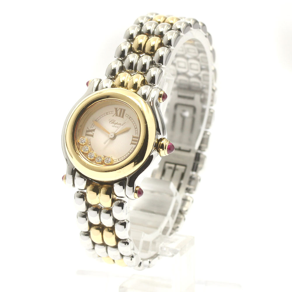 Chopard Happy sports 27/8278-21 5P Diamond White Dial Quartz Ladies Watch_879636