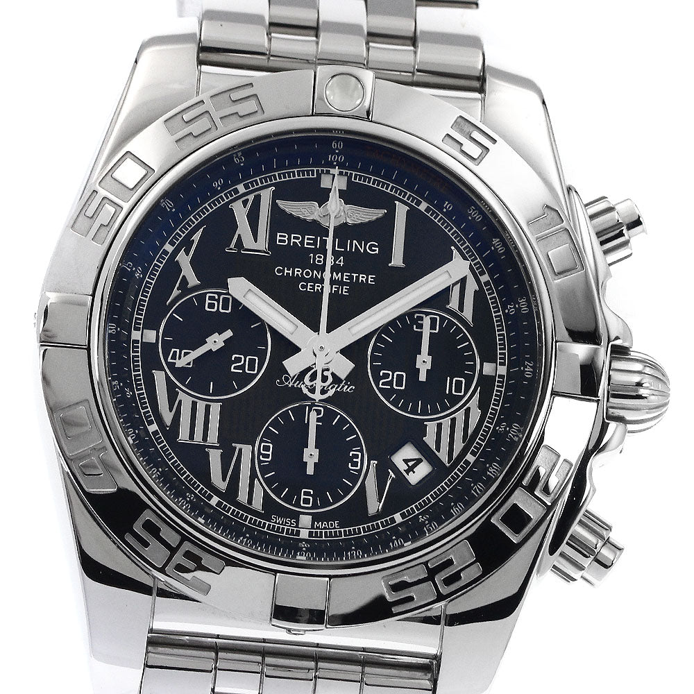 BREITLING Chronomat 44 AB0110 Date blue Dial Automatic Men's Watch_879652