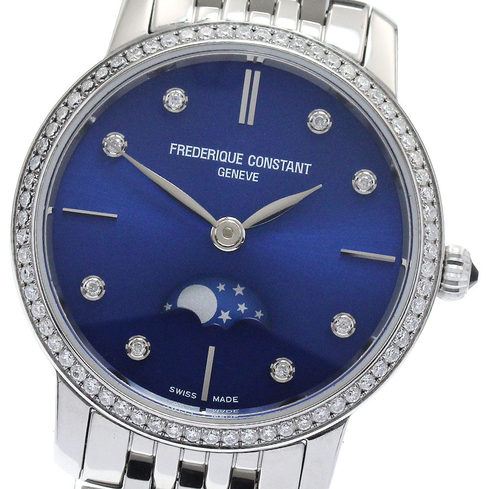 FREDERIQUE CONSTANT Slim line FC-206X1SD5/6 blue Dial Quartz Ladies Watch_879660