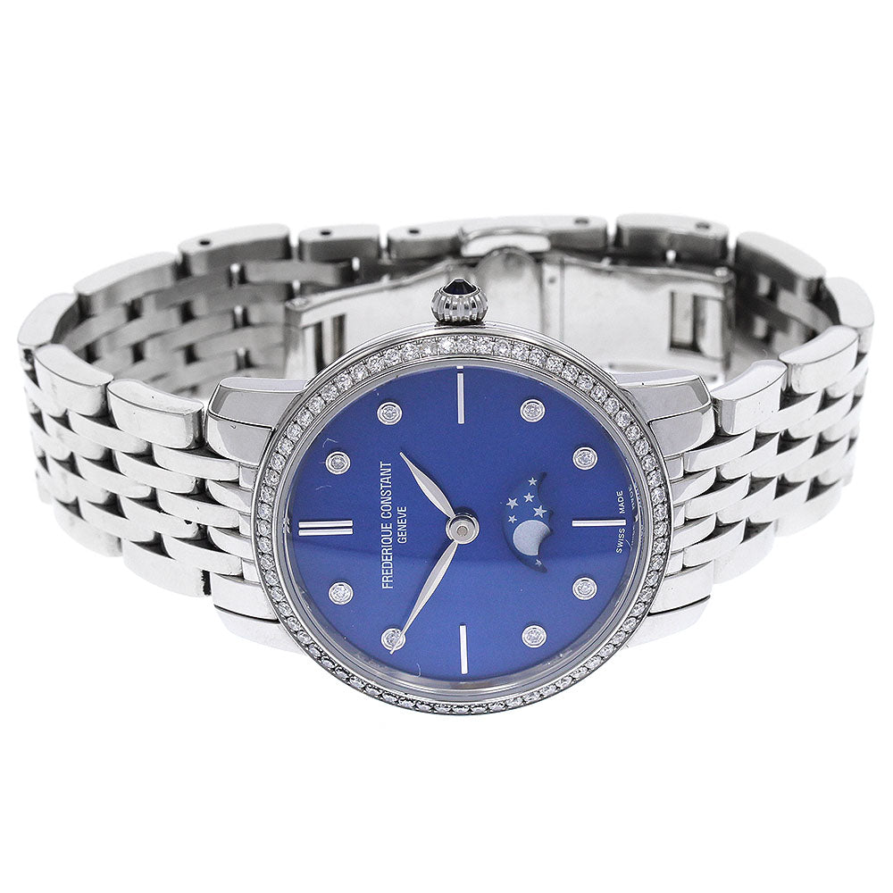 FREDERIQUE CONSTANT Slim line FC-206X1SD5/6 blue Dial Quartz Ladies Watch_879660