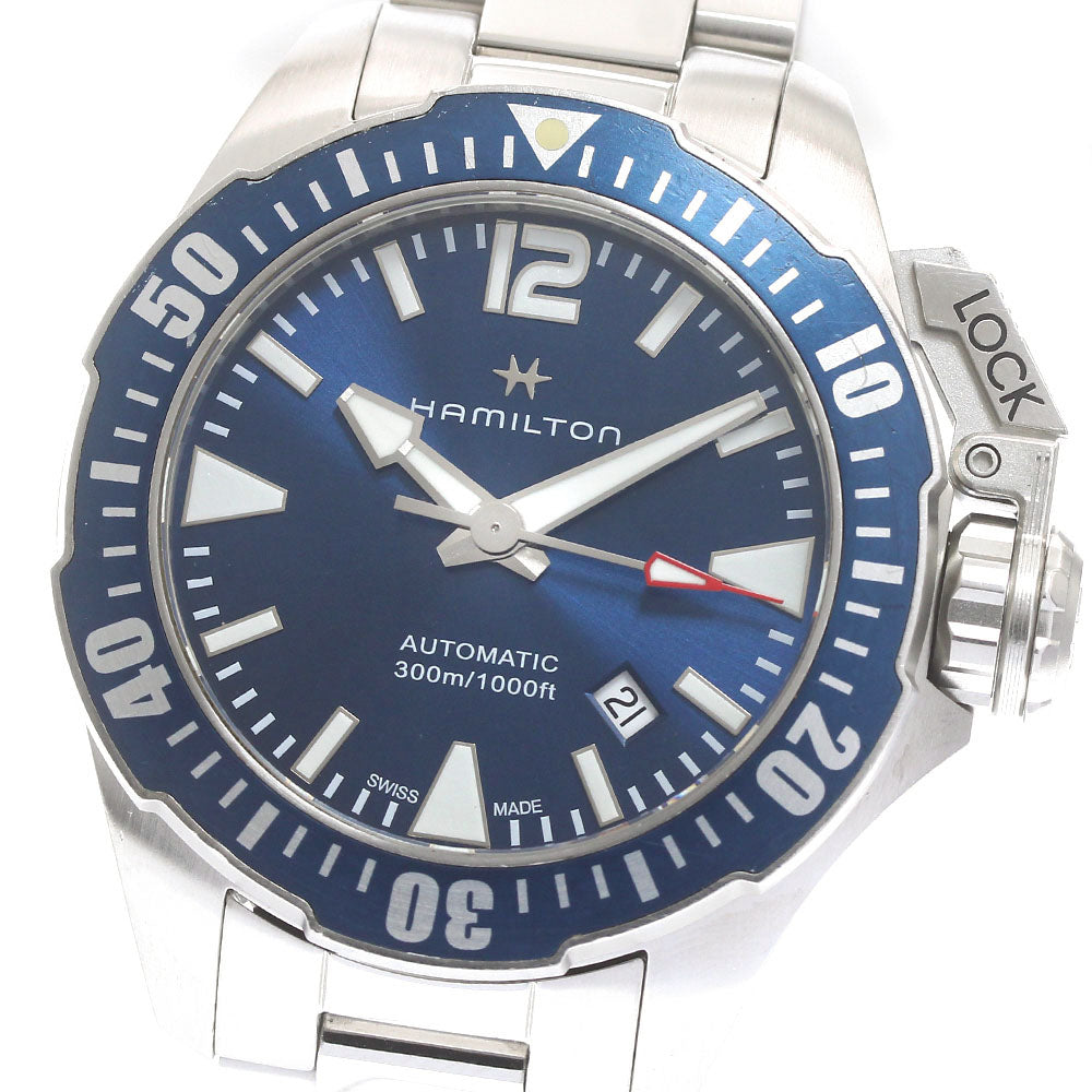 HAMILTON khaki H777050 Date blue Dial Automatic Men's Watch_879662