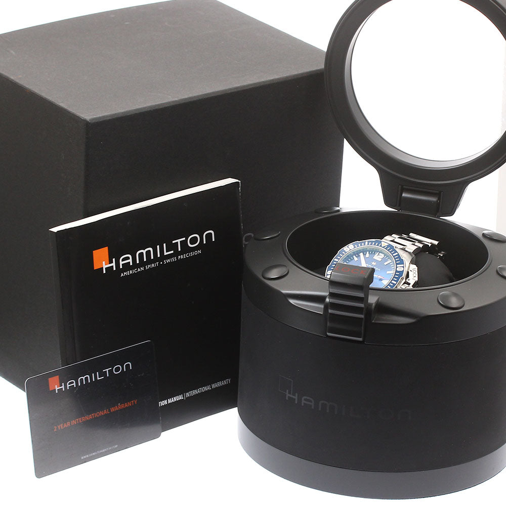 HAMILTON khaki H777050 Date blue Dial Automatic Men's Watch_879662