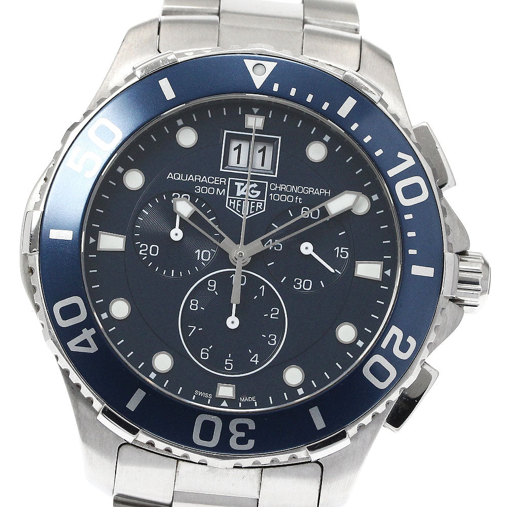 TAG HEUER Aqua racer CAN1011 Big Date Chronograph Quartz Men's Watch_879665