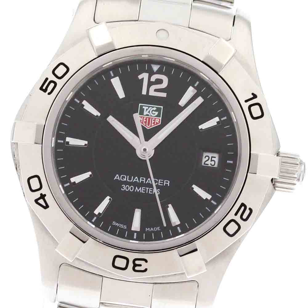 TAG HEUER Aqua racer WAF1410 Date black Dial Quartz Ladies Watch_879687