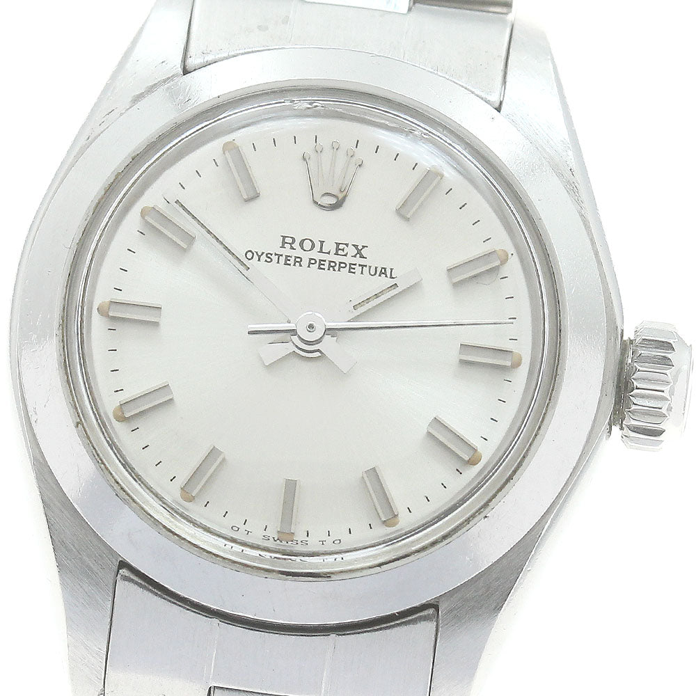 ROLEX Oyster perpetual 6700 cal.2030 Silver Dial Automatic Ladies Watch_879716