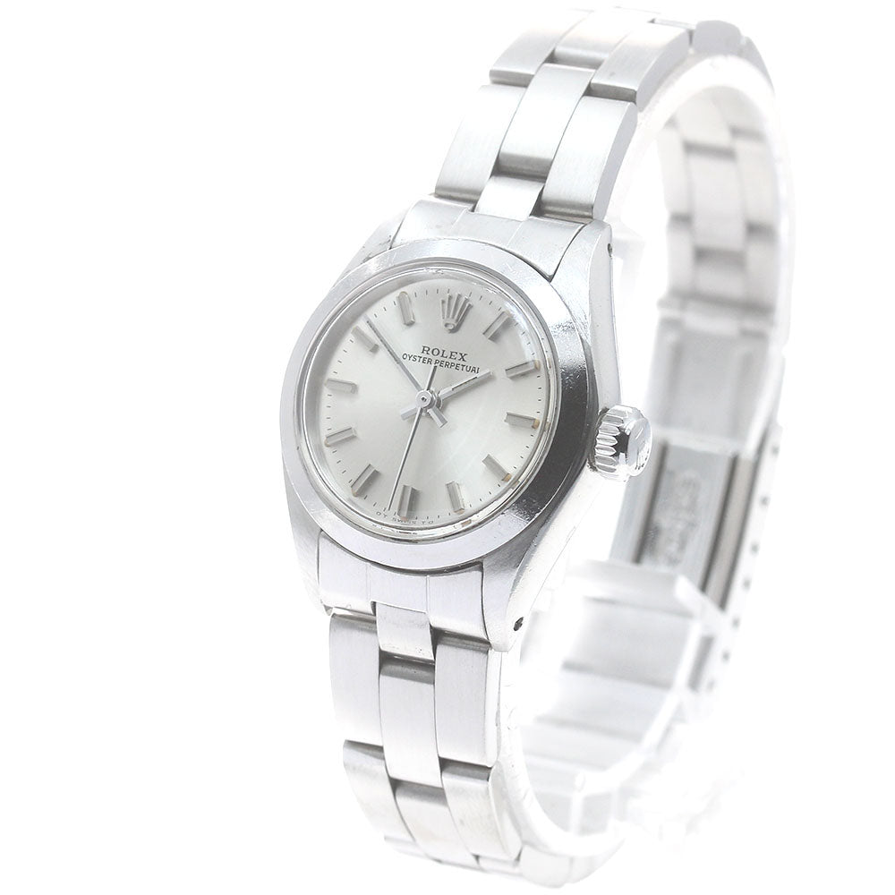 ROLEX Oyster perpetual 6700 cal.2030 Silver Dial Automatic Ladies Watch_879716