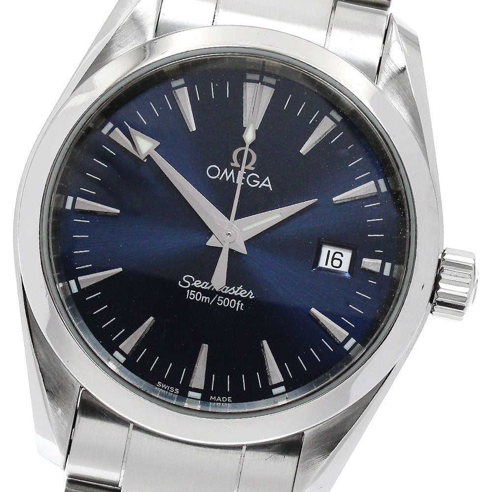 OMEGA Seamaster Aqua Terra 2518.80 Date blue Dial Quartz Boy's Watch_879744