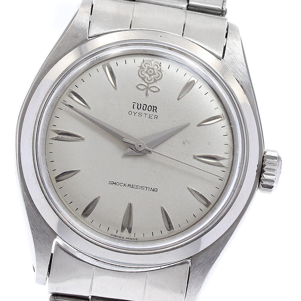 TUDOR Oyster Decabala 7934 Vintage Cal.1158 Silver Dial Hand Winding Men's Watch_879745