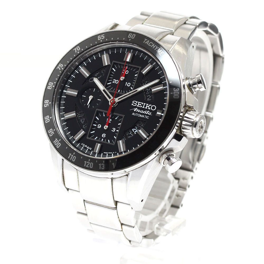 SEIKO Brights Ananta SAEH009/6S28-00G0 Chronograph Date black Dial Automatic Men's Watch_879772