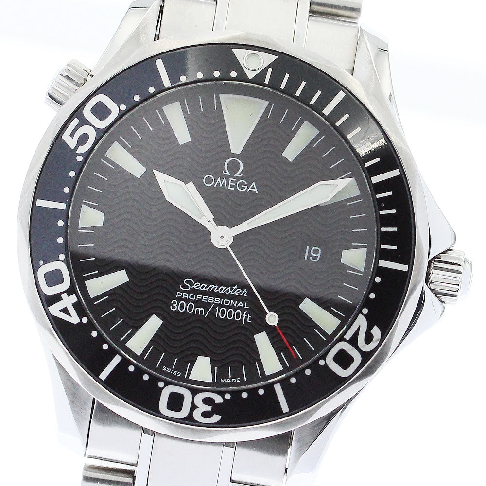 OMEGA Seamaster300 2264.50 Date Black Dial Quartz Men's Watch_879780