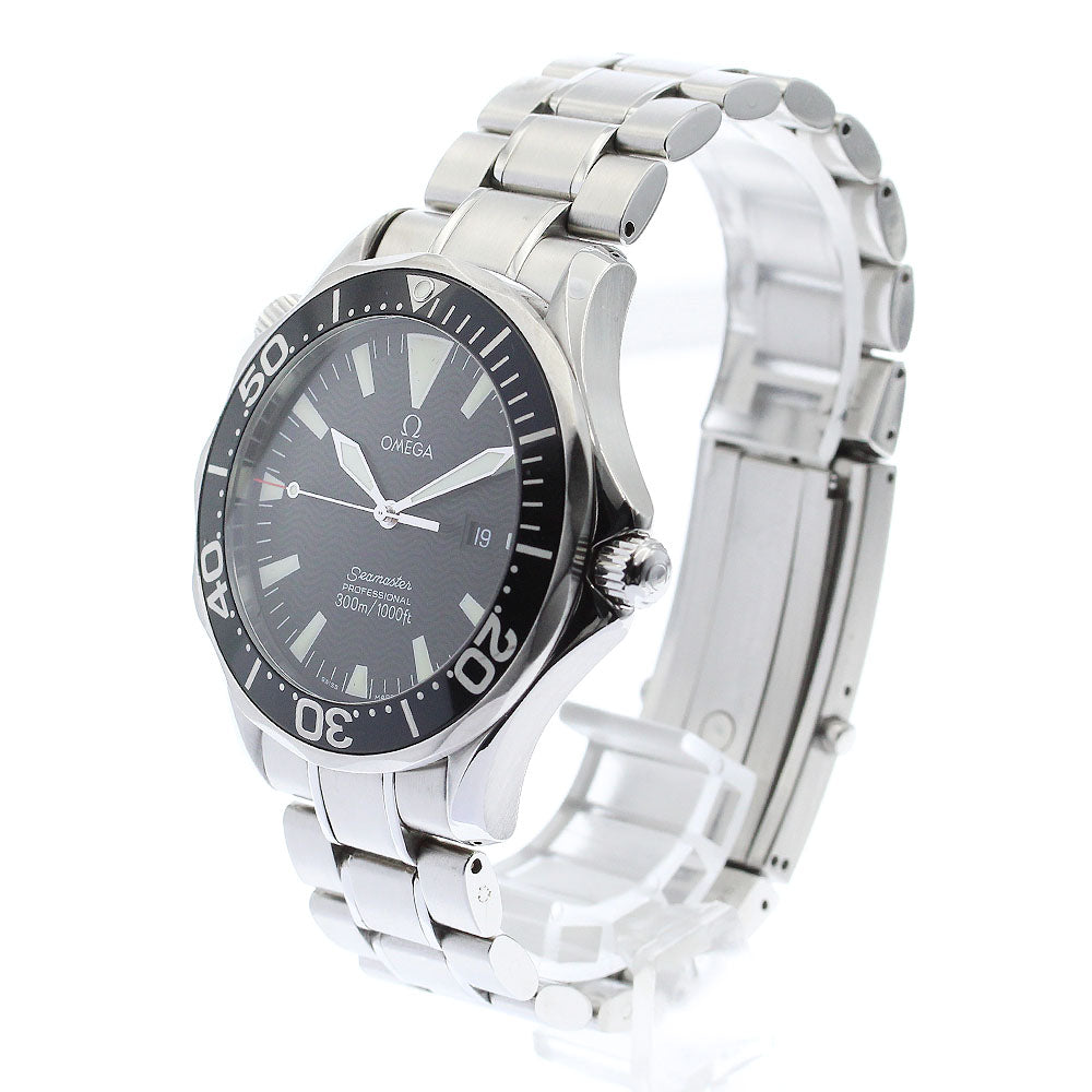OMEGA Seamaster300 2264.50 Date Black Dial Quartz Men's Watch_879780