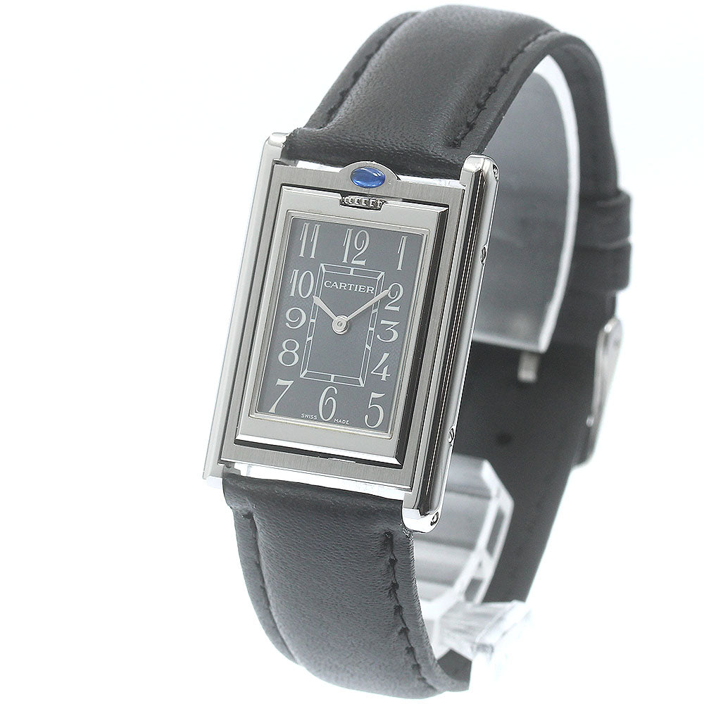 CARTIER Tank bath curant MM W1016730 gray Dial Quartz Boy's Watch_879788