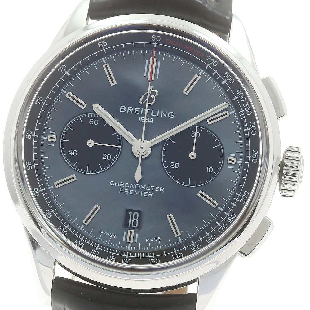 BREITLING Premier B01 Japan limited 200 pieces AB0118 Chronograph Black shell Dial Automatic Men's Watch_879803