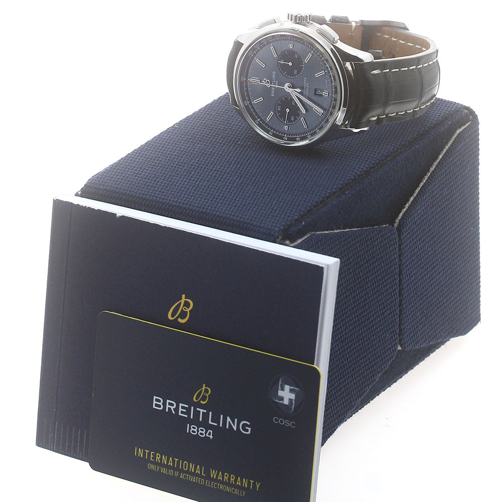 BREITLING Premier B01 Japan limited 200 pieces AB0118 Chronograph Black shell Dial Automatic Men's Watch_879803