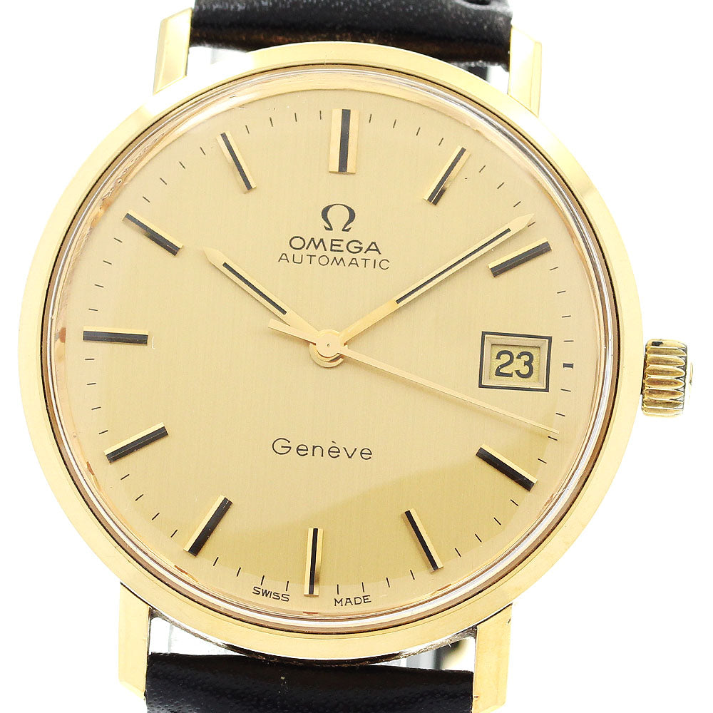 OMEGA Geneve 166.763 Date Cal.1012 gold Dial Automatic Men's Watch_879805