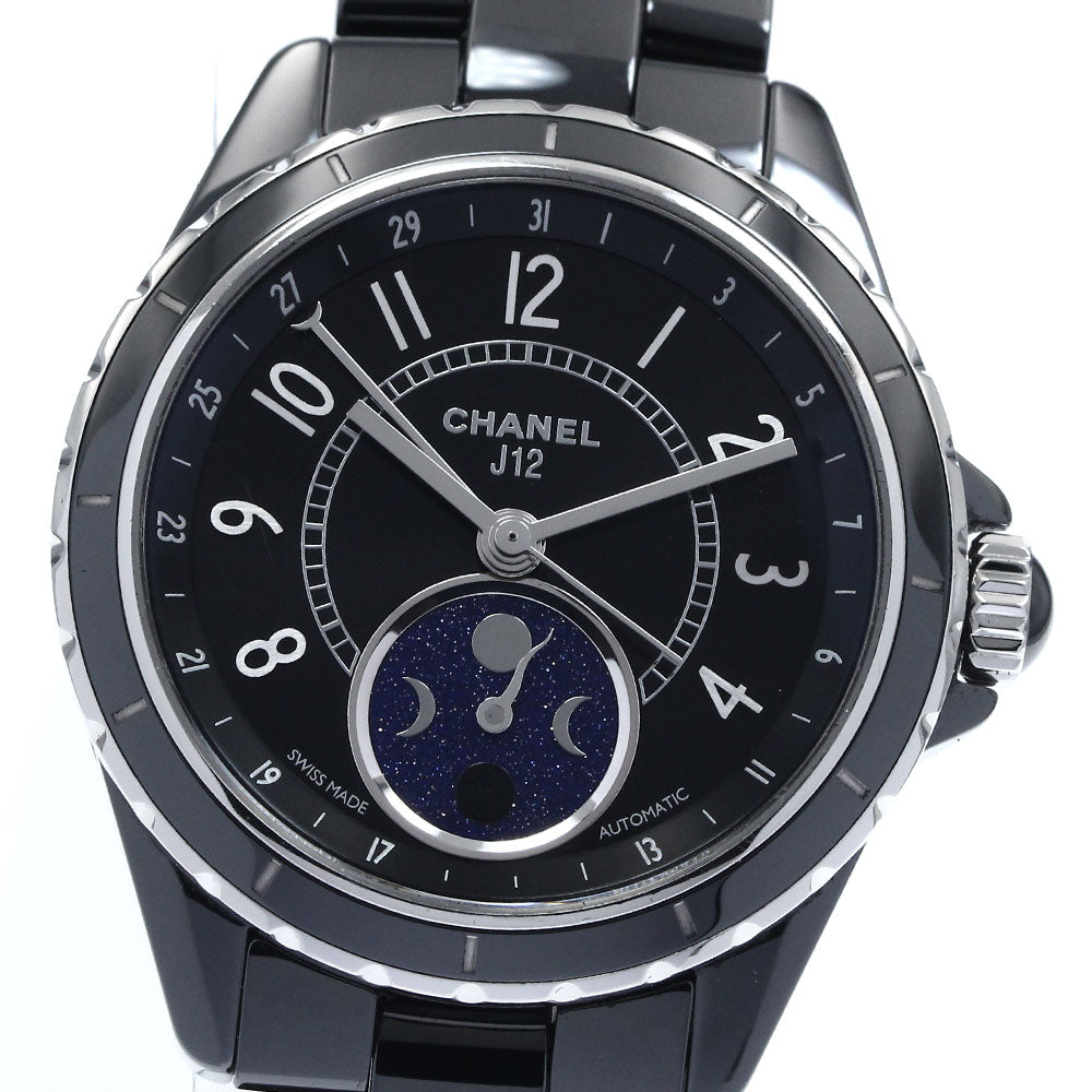 CHANEL J12 Fars de lune H3406 Moon phase black Dial Automatic Men's Watch_879809