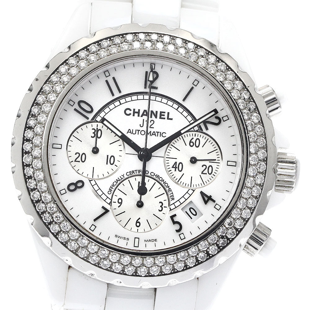 CHANEL J12 H1008 Diamond bezel Chronograph Automatic Men's Watch_879818