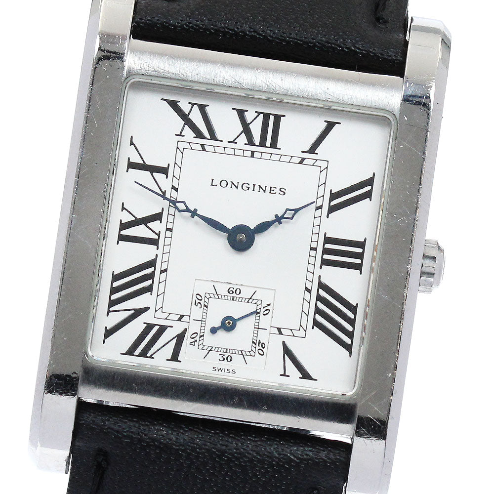 LONGINES Square L5.673.4 Small seconds Silver Dial Quartz Men's Watch_879854
