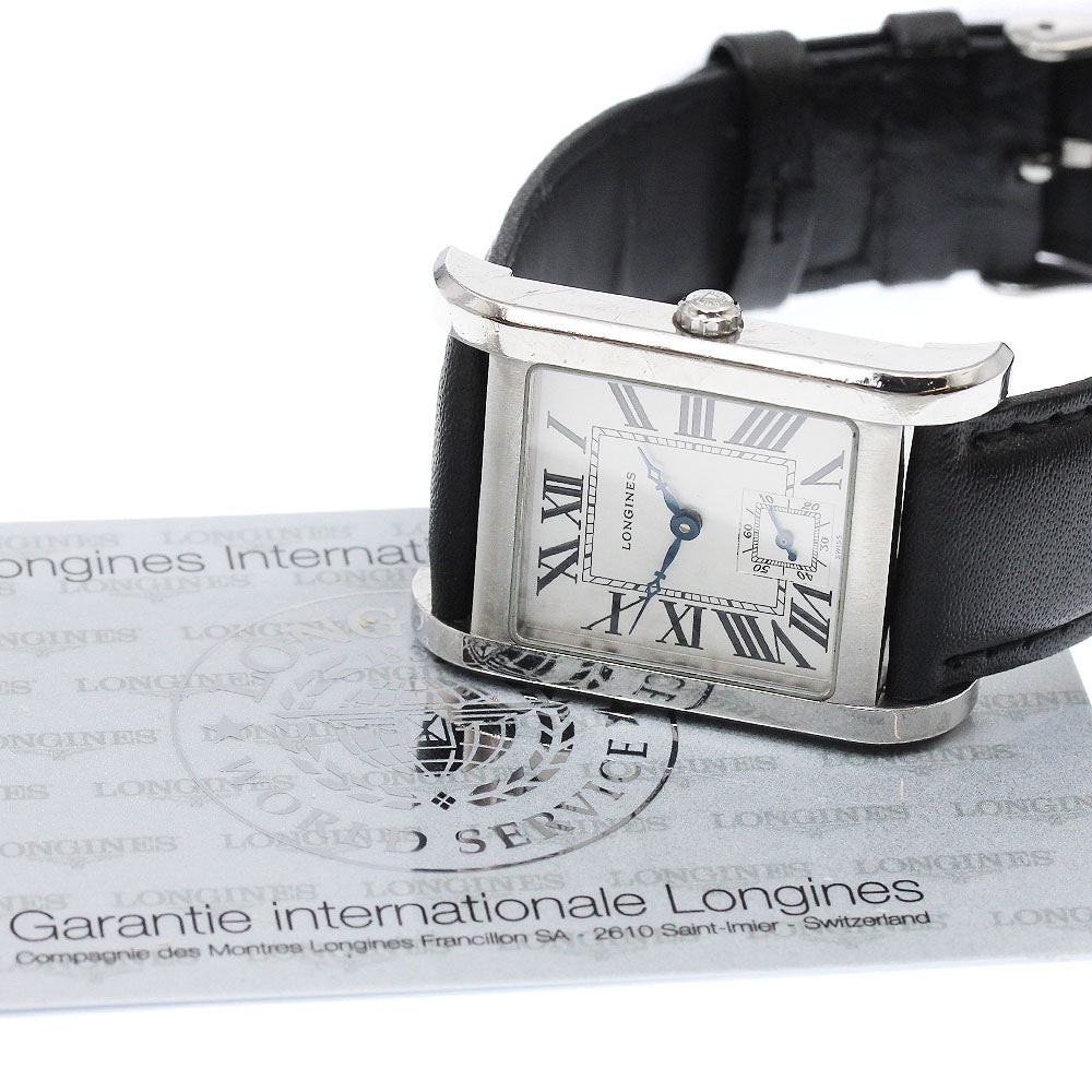 LONGINES Square L5.673.4 Small seconds Silver Dial Quartz Men's Watch_879854