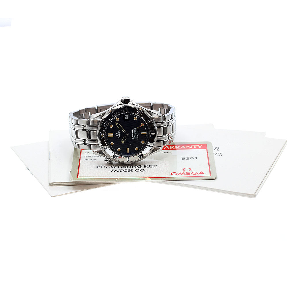 OMEGA Seamaster300 2552.80 Date Navy Dial Automatic Boy's Watch_879855
