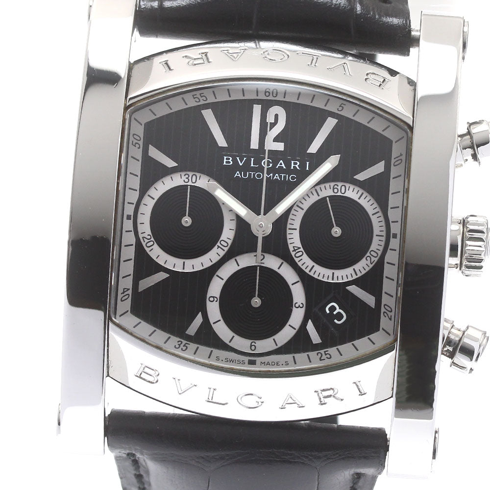 BVLGARI Assioma AA48SCH Chronograph black Dial Automatic Men's Watch_879863