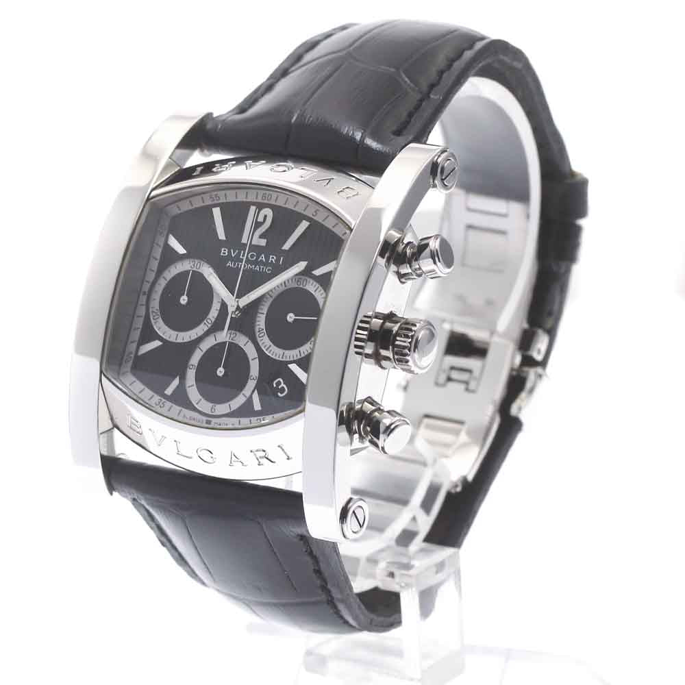 BVLGARI Assioma AA48SCH Chronograph black Dial Automatic Men's Watch_879863