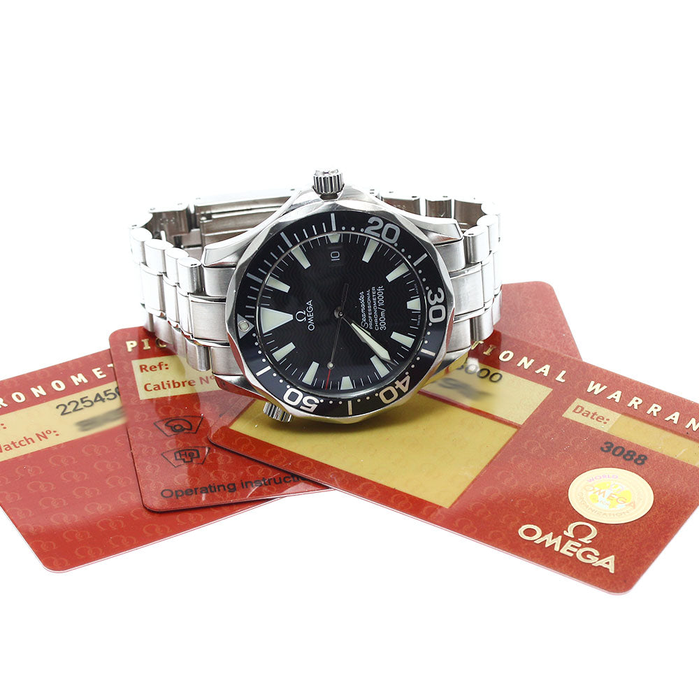 OMEGA Seamaster300 2254.50 Date black Dial Automatic Men's Watch_879872