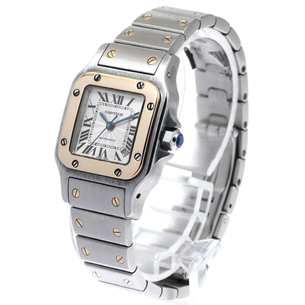 CARTIER Santos Galbe SM W20057C4 YG2 tone Automatic Ladies Watch_879907