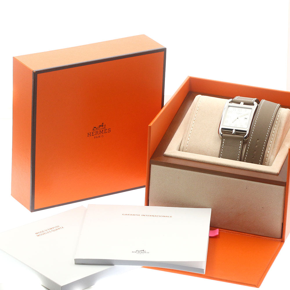 HERMES Cape Cod CC2.710 Double Tour Silver Dial Quartz Men's Watch_879918