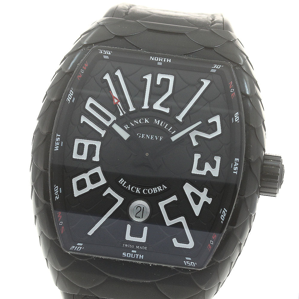 FRANCK MULLER Vanguard Black Cobra V45SCDT Date black Dial Automatic Men's Watch_879927