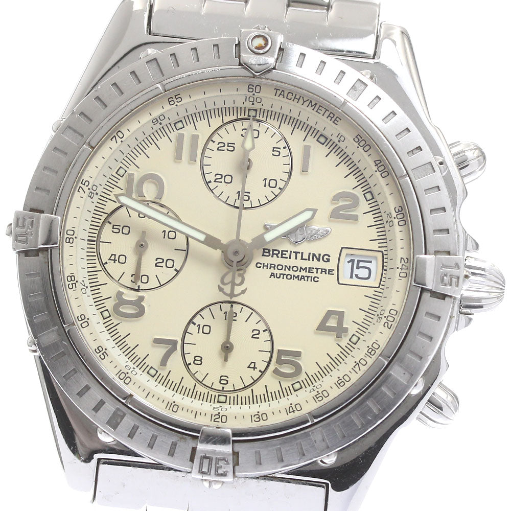 BREITLING Chronomat A13352 Date beige Dial Automatic Men's Watch_879932