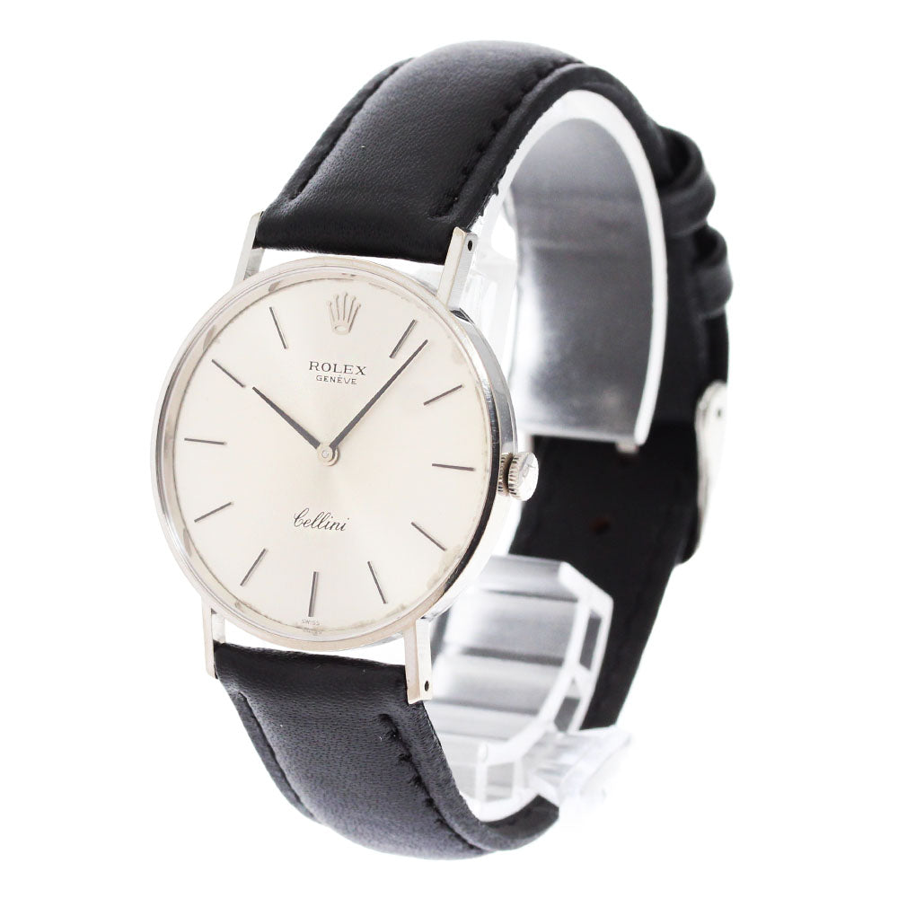 ROLEX Cellini 3833 K18WG cal.1600 Silver Dial Hand Winding Men's Watch_879967