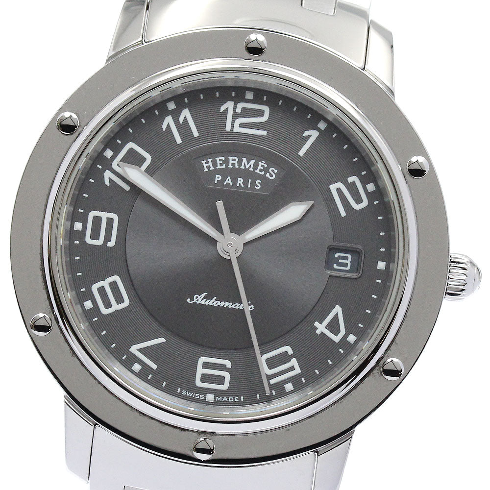 HERMES Clipper Classic CP2.810 Date gray Dial Automatic Men's Watch_879971