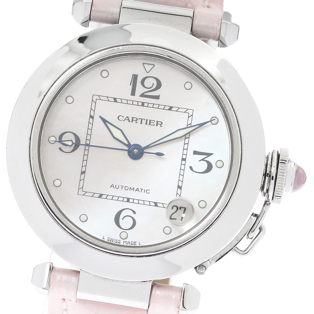 CARTIER Pasha C X'mas Limited 2003 W3106499 Date Pink shell Dial Automatic Ladies Watch_879974