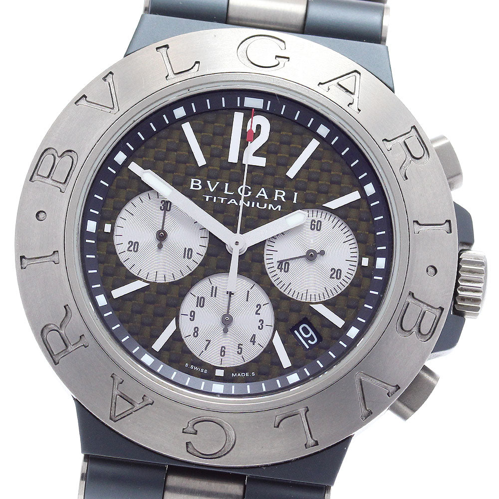 BVLGARI Diagono Titanium TI44TACH Chronograph Automatic Men's Watch_879976