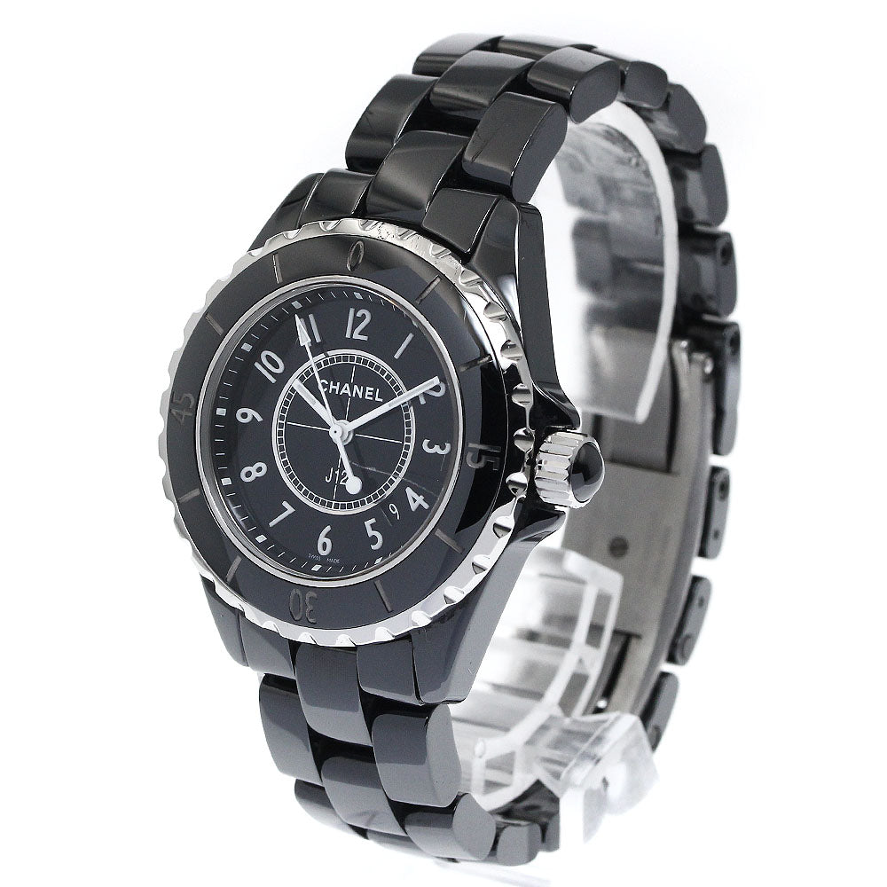CHANEL J12 H0682 Black Ceramic 33MM Black Dial Quartz Ladies Watch_880011