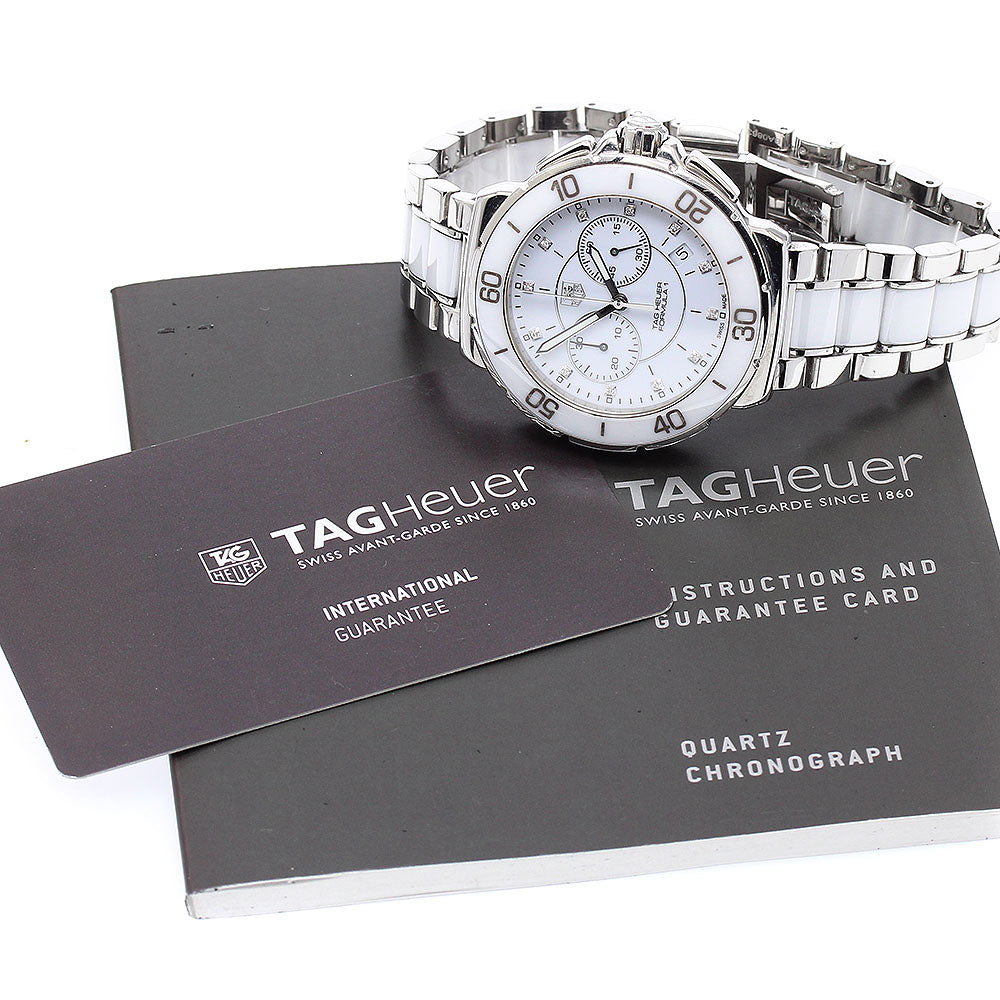 TAG HEUER Formula 1 CAH1211 Chronograph 12P diamond white Dial Quartz Men's Watch_880020