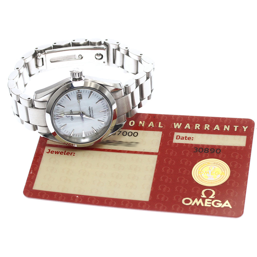 OMEGA Seamaster Aqua Terra 2573.70 Date White shell Dial Automatic Ladies Watch_880027