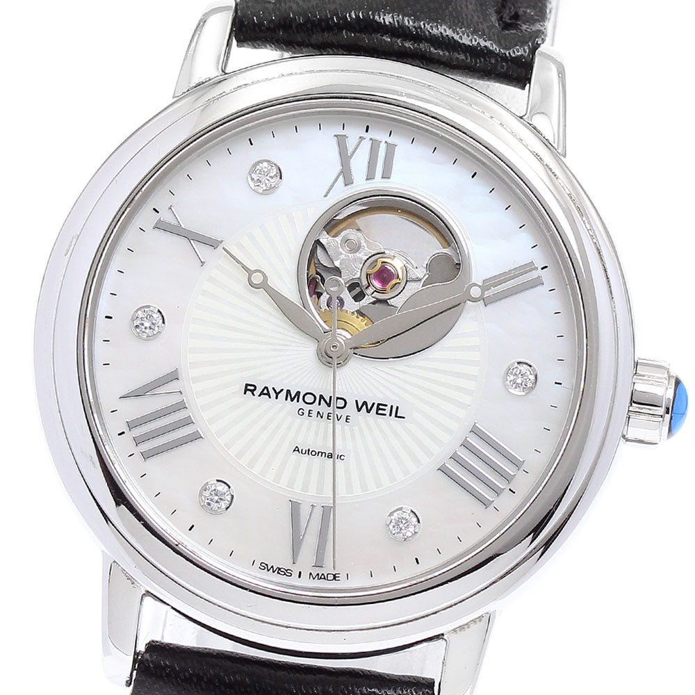 RAYMOND WEIL Maestro 2627-STC-00965 5P diamond White shell Dial Automatic Ladies Watch_880042