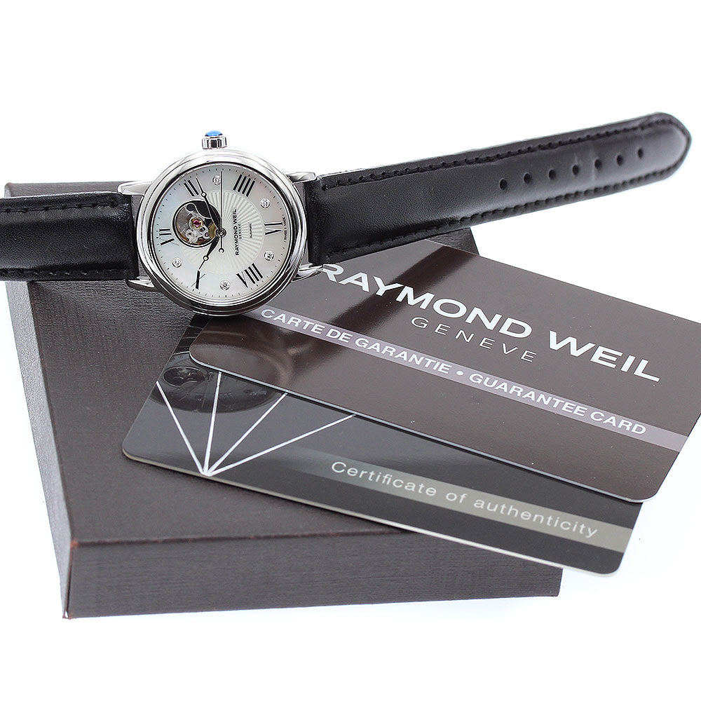 RAYMOND WEIL Maestro 2627-STC-00965 5P diamond White shell Dial Automatic Ladies Watch_880042