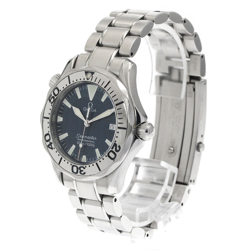 OMEGA Seamaster300 2263.80 Date Blue Dial Quartz Boy's Watch_880045