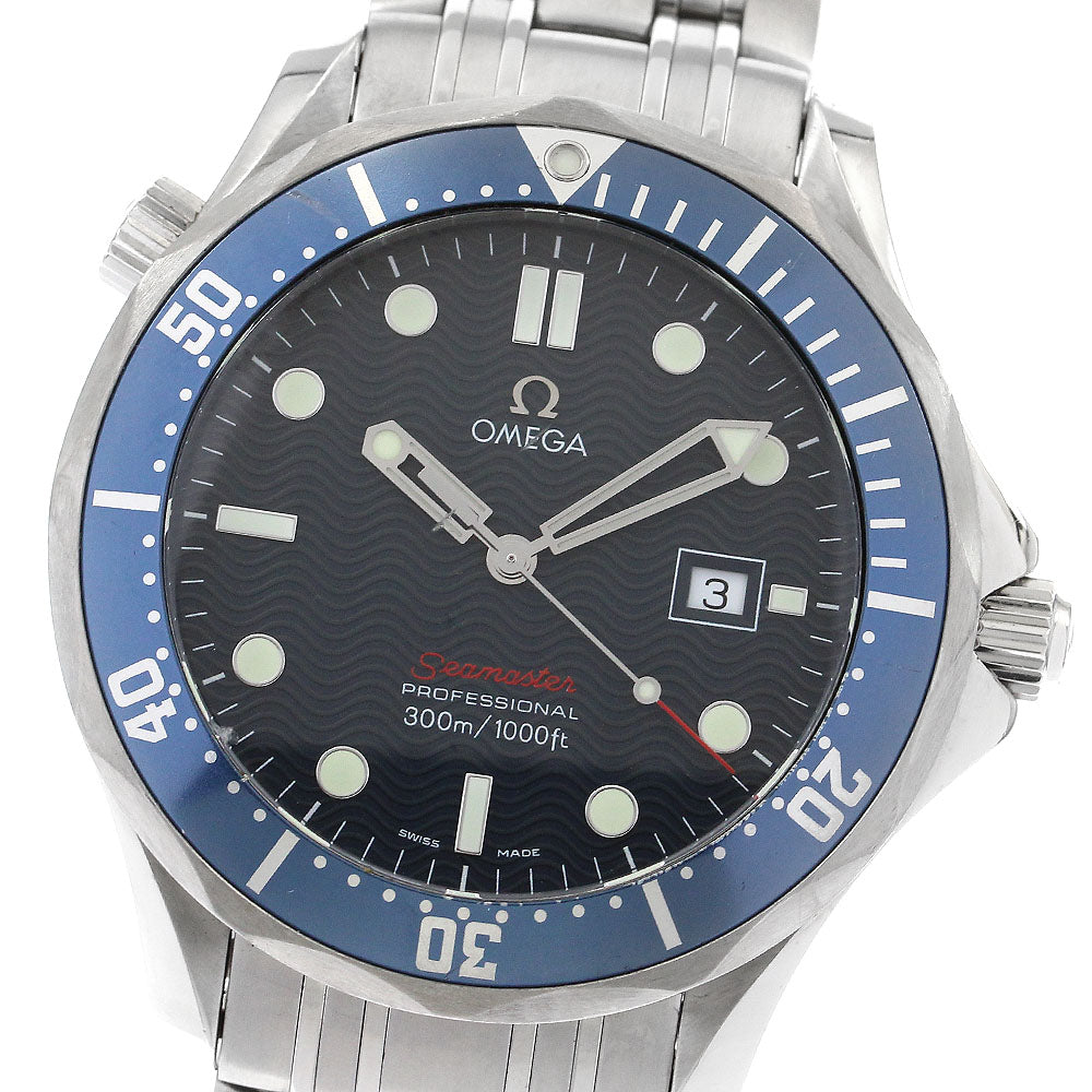 OMEGA Seamaster300 Professional 2221.80 Date Navy Dial Quartz Men's Watch_880057