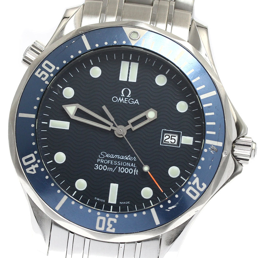 OMEGA Seamaster300 2541.80 Date Navy Dial Quartz Men's Watch_880059